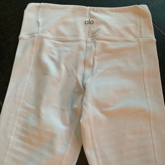 ALO Yoga White Mid-Rise Moto Leggings - Picture 11 of 12